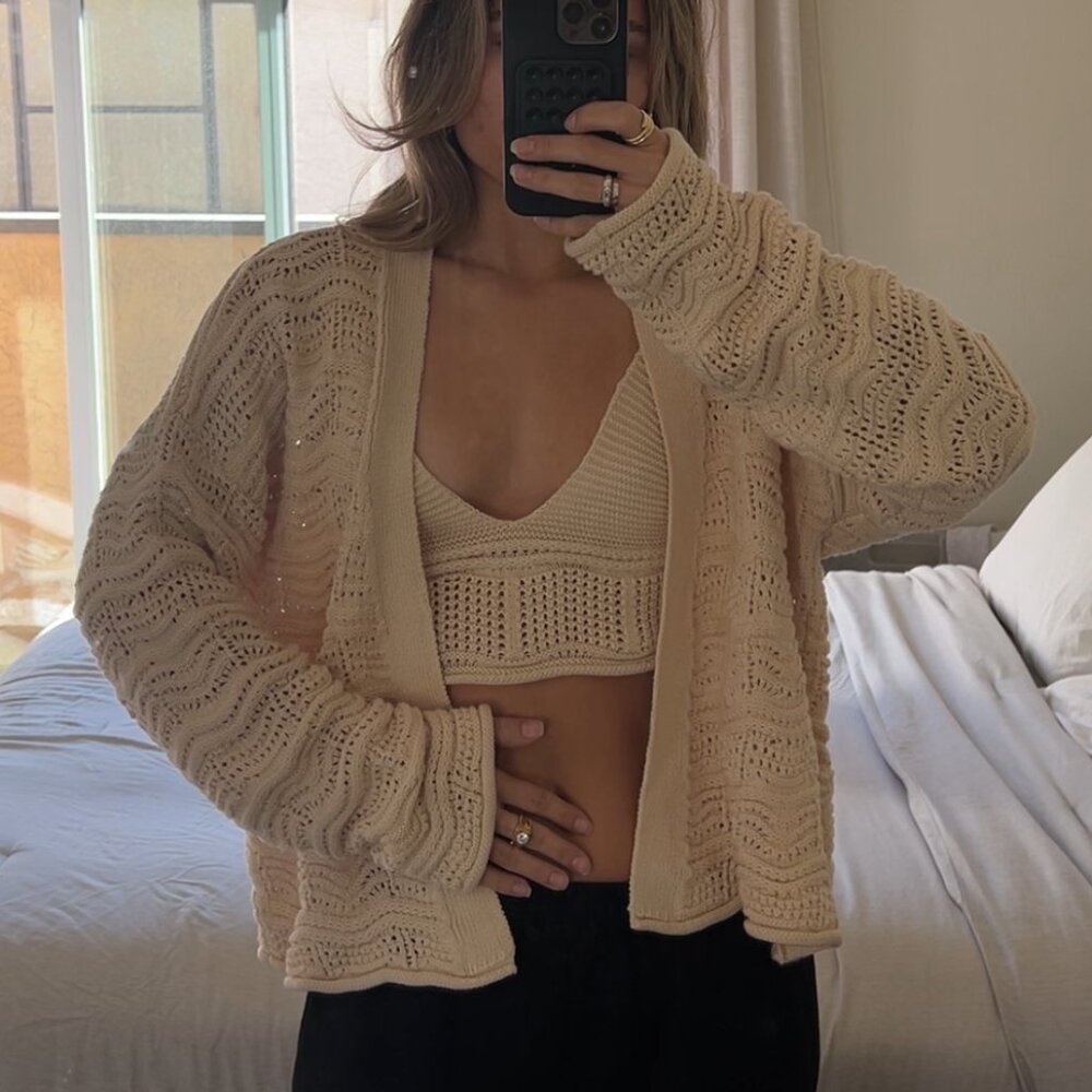 Violeta Open Cardigan + Top